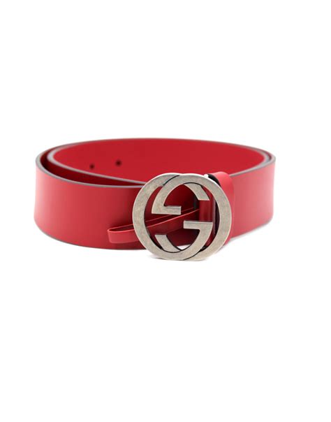 cintura gucci piccola rossa|cinture Gucci femminili.